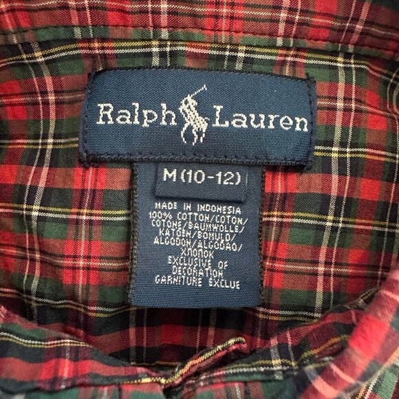 Ralph Lauren plaid long sleeve button up shirt - Picture 4 of 5